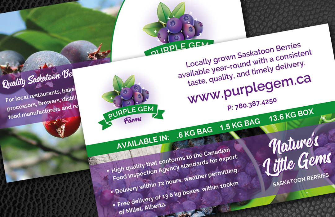 Purple Gem Post Cards